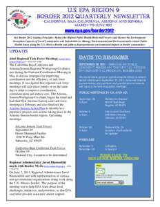 Border 2012 Quarterly Newsletter, March - June 2011