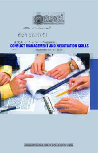 CONFLICT MANAGEMENT AND NEGOTIATION SKILLS