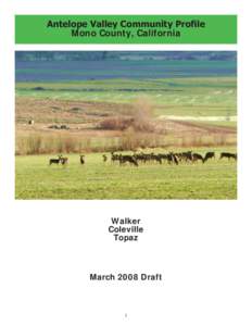 Sierra Nevada / Conservation in the United States / West Walker River / Antelope / Bureau of Land Management / Antelope Valley Conservancy / Geography of California / Geography of the United States / Antelope Valley