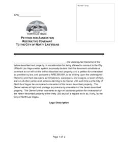 North Las Vegas /  Nevada / Las Vegas /  Nevada / Restrictive covenant / Covenant / Nevada / Real property law / Law / Las Vegas metropolitan area