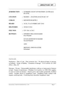 Canola / Organic food / Case citation / Law / Brassica / Burnie Port Authority v General Jones Pty Ltd
