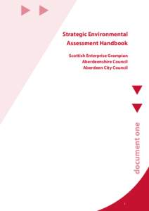 Strategic Environmental Assessment Handbook document one  Scottish Enterprise Grampian