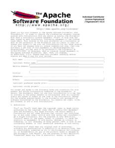 Individual Contributor License Agreement (