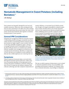 ENY-030  Nematode Management in Sweet Potatoes (including Boniatos) 1 J.W. Noling2