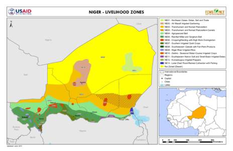 NIGER - LIVELIHOOD ZONES ±  NE01 - Northeast Oases: Dates, Salt and Trade