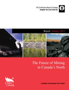 Report  January[removed]The Future of Mining in Canada’s North  Economic performance and trends