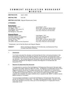 Microsoft Word - Comment Resolution Workshop Minutes[removed]doc
