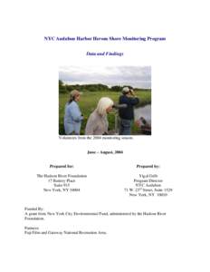Harbor Herons Shore Monitoring Program, 2004