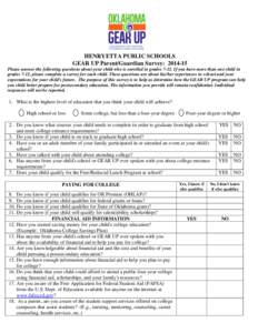 Microsoft Word - Henryetta Parent Survey[removed]docx