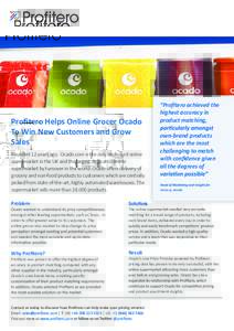 Profitero Customer Success Story - Ocado - new logo