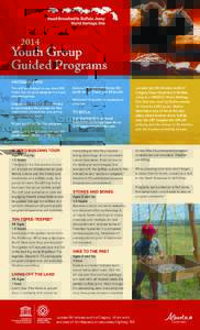 2014  Youth Group Guided Programs PROGRAM FEES You will be charged a one-time $50