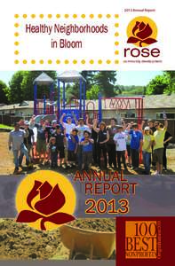 2013 Annual Report  Healthy Neighborhoods in Bloom community development