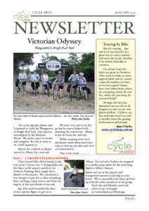 CYCLE AWAY!  JANUARY 2013 NEWSLETTER Victorian Odyssey