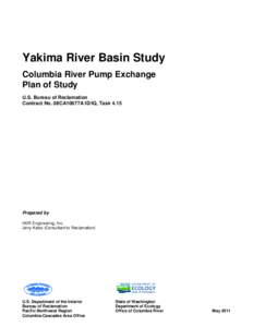 Yakima River Basin Study, Columbia River Pump Exchange Plan of Study, Task 4.15