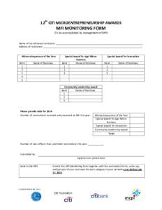Microsoft Word - MFI Monitoring Formv2014.doc