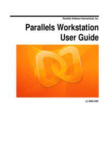 Parallels Workstation User Guide