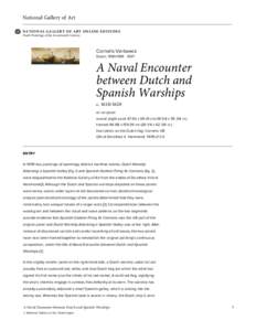 A Naval Encounter between Dutch and Spanish Warships