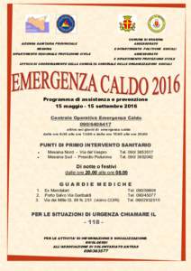 COMUNE DI MESSINA  AZIENDA SANITARIA PROVINCIALE ASSESSORATO