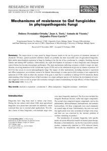 Integral membrane proteins / Mycology / QoI / Strobilurin / Alternative oxidase / Coenzyme Q – cytochrome c reductase / Plant pathology / Apple scab / Triazole / Biology / Fungicides / Cellular respiration