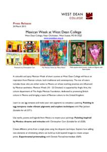 West Dean College / Culture of Mexico / Edward James / Chichester / Papier-mâché / Alebrije / Tempera / Painting / Visual arts / West Sussex / Paper art