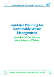 United Nations Global Compact ENVIRONMENTAL SERVICES ASSOCIATION  Land-use Planning for