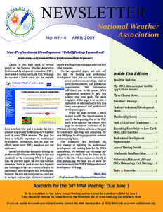 National Weather Association / Science / American Meteorological Society / Oceanography / National Weather Service / Weather forecasting / National Wrestling Alliance / Weather radar / National Weather Digest / Atmospheric sciences / Meteorology / Air dispersion modeling