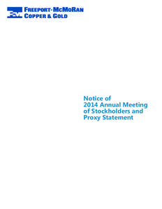 Corporate governance / SEC filings / Private law / Committees / Proxy statement / Proxy voting / Freeport-McMoRan / Board of directors / Audit committee / Business / Corporations law / Management