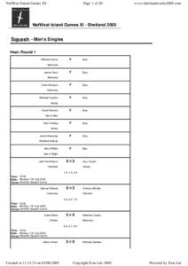 NatWest Island Games XI  Page 1 of 20