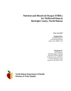 Water pollution / Total maximum daily load / Missouri River / Water quality / Clean Water Act / Reservoir / Dam / Surface runoff / Eutrophication / Water / Earth / Environment