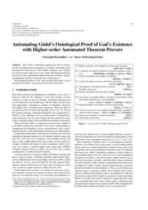 93  ECAI 2014 T. Schaub et al. (Eds.) © 2014 The Authors and IOS Press. This article is published online with Open Access by IOS Press and distributed under the terms