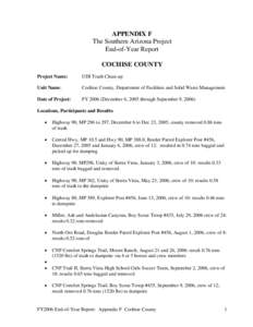 Microsoft Word - FY2006 Appendix F Cochise County.doc
