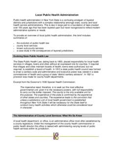 Consolidated Health District: Public Health Law[removed]