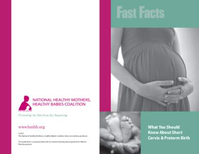 Promoting the Best from the Beginning  www.hmhb.org ©2013 The National Healthy Mothers, Healthy Babies Coalition does not endorse products. This publication is made possible with an unrestricted educational grant from W