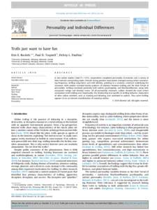 Personality and Individual Differences xxx[removed]xxx–xxx  Contents lists available at ScienceDirect Personality and Individual Differences journal homepage: www.elsevier.com/locate/paid