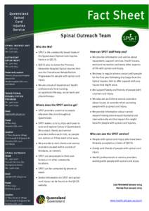 Spinal Outreach Team - Fact Sheet