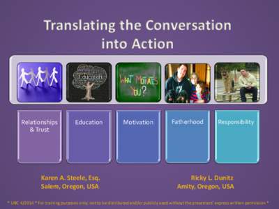 Translating the Conversation into Action Relationships & Trust