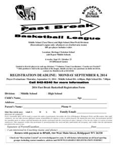 Fast Break Basketball Registration Form.pub