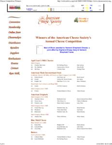 Cheese Competition Winners  1 of 4 http://web.archive.org/webhttp://www.cheesesociety.org...