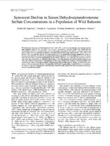 Mammals of Africa / Fauna of Africa / Neurosteroids / Sex hormones / Baboon / Robert Sapolsky / Jeanne Altmann / Yellow baboon / Dehydroepiandrosterone sulfate / Olive baboon / Androgen / Dehydroepiandrosterone