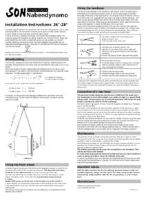 Fitting the headlamp  Installation Instructions 26