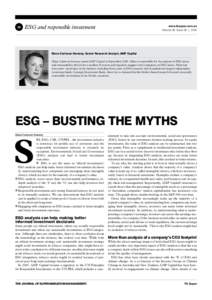 30  ESG and responsible investment www.fssuper.com.au Volume 06 Issue 02 | 2014