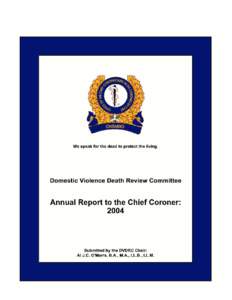 1  Table of Contents Chapter 1 – Introduction and Report Overview .................... 1 a. Purpose of the DVDRC................................................. 2 b. Why is there a need for a DVDRC process? .........