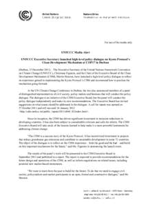 Environment / Climate change / Clean Development Mechanism / Christiana Figueres / Certified Emission Reduction / Kyoto Protocol / Flexible Mechanisms / Climate change acronyms / United Nations Framework Convention on Climate Change / Carbon finance / Climate change policy