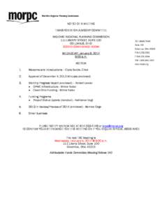 NOTICE OF A MEETING TRANSPORTATION ADVISORY COMMITTEE MID-OHIO REGIONAL PLANNING COMMISSION 111 LIBERTY STREET, SUITE 100 COLUMBUS, OHIO SCIOTO CONFERENCE ROOM