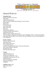 Microsoft Word - General Website Wish List