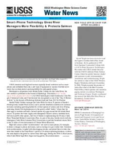 USGS Washington Water Science Center  Water News Winter[removed]Smart-Phone Technology Gives River
