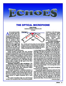 THE OPTICAL MICROPHONE Jürgen Peissig Sennheiser Electronics GmbH & Co. KG Germany  interference with electromagnew acoustical transducnetic compatability (EMC)