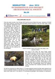 NEWSLETTER  June 2014 HUDDERSFIELD AND DISTRICT ARCHAEOLOGICAL SOCIETY