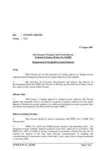 Environment, Transport and Works Bureau Technical Circular No[removed]