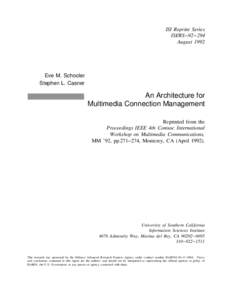 Electronics / Packet switching / Teleconference / Network Voice Protocol / Internet Stream Protocol / Information Sciences Institute / Internet / Transmission Control Protocol / Computing / Computer networking / Digital media